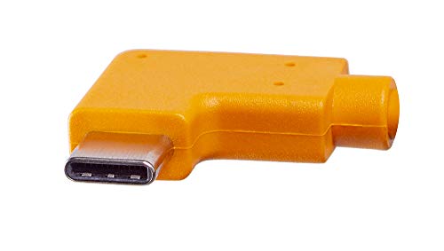 כלים לקשר Tetherpro USB 3.0 ל- USB-C כבל מתאם זווית ימנית | להעברה מהירה וחיבור בין מצלמה למחשב |